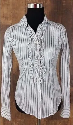 ✨American Eagle Button Up Ruffle Shirt✨ thumbnail 1