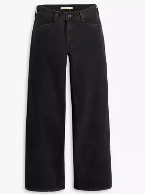 Levi's 28x31 Women's 94 Baggy Wide Leg Jeans Over Exposure - Black thumbnail 3