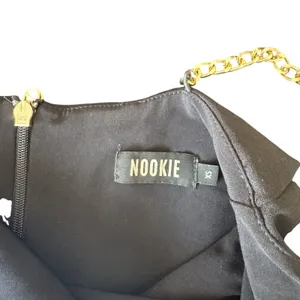 Nookie - Estelle Chain Strap Backless Gold Chain Straps Evening Dress Sz Xs thumbnail 8