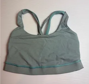 Lululemon Sports Bra Light Support Crisscross Back‎ Teal Blue Activewear 6 thumbnail 1