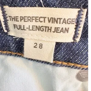 Madewell The Perfect Vintage Full-Length‎ Jean Dark Indigo High Rise 28 NA916 thumbnail 5