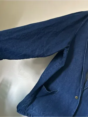 Vintage Hunters Run Women’s Long Sleeve Denim Jacket - oversized fit 1X thumbnail 2
