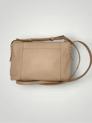Cole Haan Beige Leather Crossbody Handbag thumbnail 2