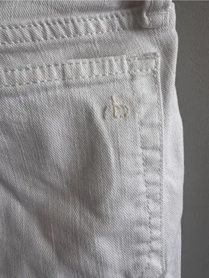 Rag‎ & Bone Dre Low Rise Slim Boyfriend Jeans White Size 24 thumbnail 5