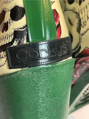 Corkys Edgy Skull Rose Western Cowboy Rain Boots Alternative Grunge Block Heel 8 thumbnail 11