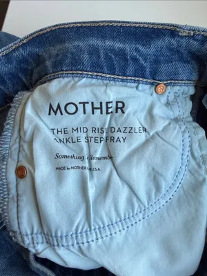 MOTHER Denim Mid Rise Dazzler Ankle Fray Jeans Riding Cliffside - Size 25 thumbnail 9