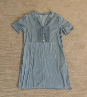 Short Sleeve Denim Dress thumbnail 1