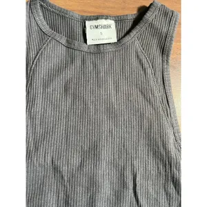 Gymshark Ribbed Crop Tank Top Gray Size Small Women's Activewear Sleeveless New thumbnail 4