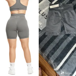 ILUS Seamlux Intensify Athletic shorts Large NWT Gray thumbnail 2