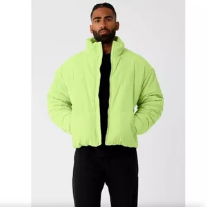 Alo Yoga Corduroy Stage Puffer in Celery Green Unisex Cotton Blend Size XXL thumbnail 3