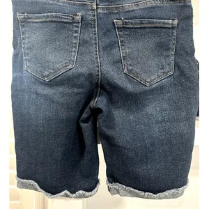 Vanilla Star Juniors Distressed Denim Burmuda Shorts 26/3 thumbnail 6