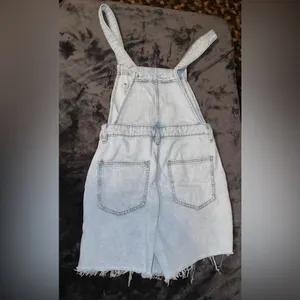 WeWoreWhat Slit Overall Short in Super Light Size Small thumbnail 10