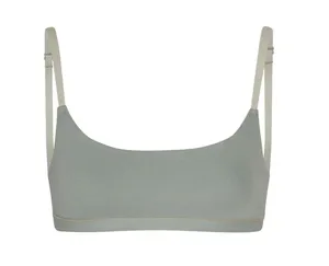 SKIMS cotton jersey scoop bralette (xs mineral) thumbnail 2