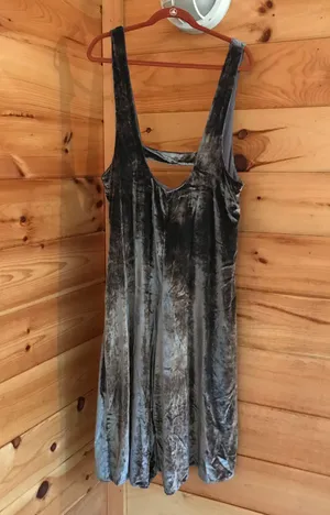 Maeve AMAZING BLUE ANTHROPOLOGIE VELVET TANK LOOSE FLOWY DRESS thumbnail 2