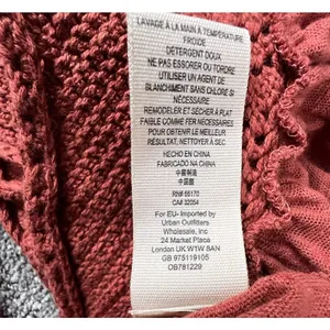 Free People Road Trip Tank Top Womens XS Brown Crochet‎ Halter Open Back Peplum thumbnail 9