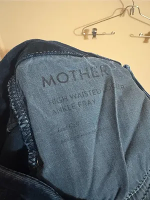 Mother High Waisted Looker Ankle Fray Jeans in Last Call thumbnail 6