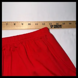 Unbranded Pajama Set Womens‎ Medium Red Long Sleeve Button Up Piping Sleepwear thumbnail 3