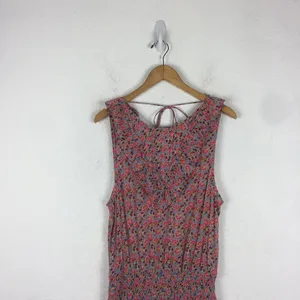 Free People Mini Dress Medium I'm Your Favorite Pink Floral Smocked Stretch thumbnail 5