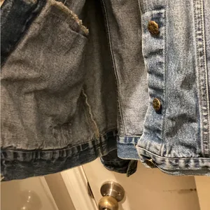 Embroidered Denim Jacket with zoo animal embroidery large thumbnail 5