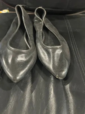 Frye Black Leather Pointed Ballet Flats thumbnail 13
