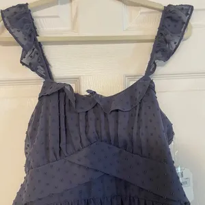 NWT Altar’d State navy blue dot babydoll dress size Large thumbnail 13