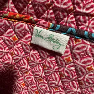 Vera Bradley Pink and Black Floral Tote thumbnail 7