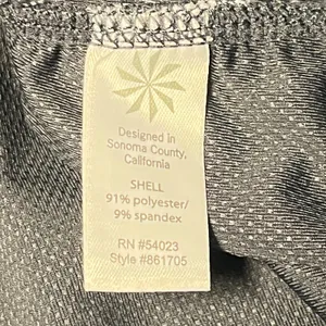 Athleta Women's Gray Short Sleeve Ruched Gym Yoga Running‎ Workout Tee Medium thumbnail 7