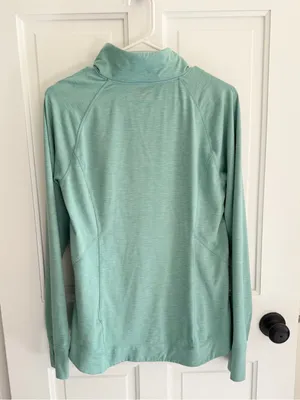 Apana Mint Green Quarter Zip Pullover Thumbhole Active Top‎ Women’s M thumbnail 2