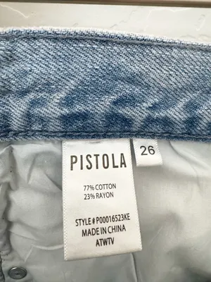 Pistola Dylan Carpenter Jeans Size 26 Wide Leg Baggy Light Wash Denim Utility thumbnail 7