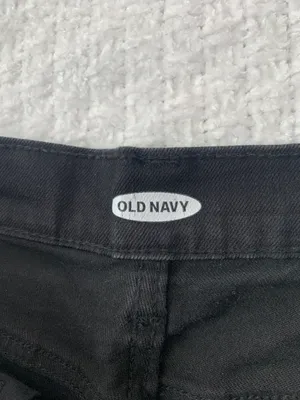 Old Navy Black Jean Shorts Size 8 Like New thumbnail 3