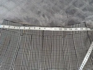 Maison D’amelie plaid brown /beige mini skirt size L thumbnail 9