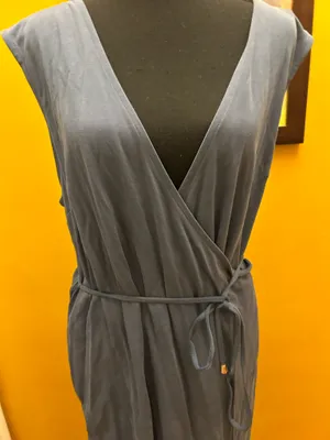 A New Day Steel Blue/Gray Wrap Jersey Dress Size XL thumbnail 2