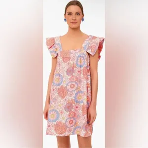 Tuckernuck x Cameran Eubanks Wimberly Folly Floral Hazel Linen Dress Size Large thumbnail 2