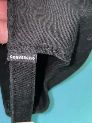 CONVERSE Tip off Chuck Taylor All Star Patch black baseball dad cap size OSFA thumbnail 6