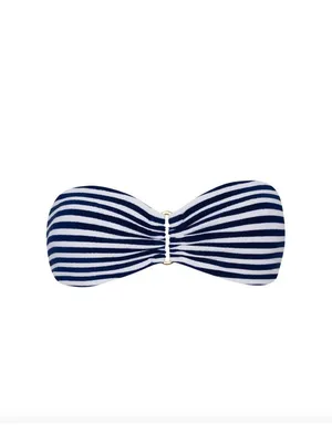 PQ Swim Detail Bandeau & Fanned Bikini Set Pisces Womens Size Large thumbnail 3