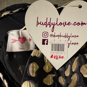 Buddy Love Puff Sleeve Body Suit Size Large NWT thumbnail 3