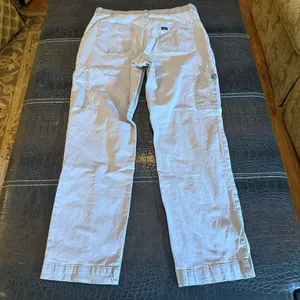 Lee Women’s Cargo Pants Gray Relaxed Fit Mid Rise Straight Leg Size 12 Medium thumbnail 7