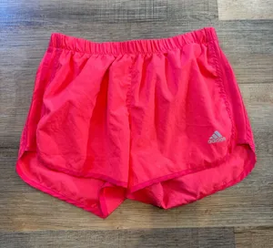 adidas Women’s Neon Pink Athletic Running Shorts thumbnail 1