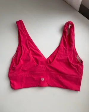 Lululemon Longline Pink Sports Bra thumbnail 2