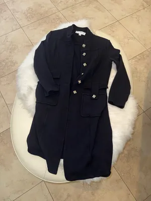 St. John Black Long Cardigan Jacket with Decorative Buttons thumbnail 3
