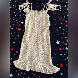 Free People Yellow Floral Mini Dress thumbnail 3