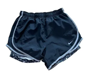 Nike Dri Fit Black Athletic Shorts with Bike Shorts Medium thumbnail 1