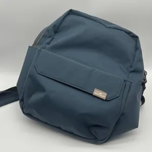 Red Rovr Navy Blue Canvas Backpack Multi Pocket Daily Commuter Bag thumbnail 5