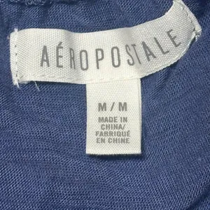 Aeropostale Blue Y2K Summer Top Off the Shoulder Front Knot NWOT thumbnail 9