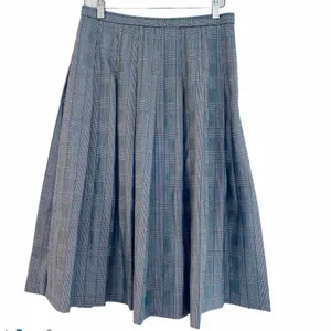 PENDLETON Houndstooth 100% Wool Pleated Skirt Size 10 thumbnail 5
