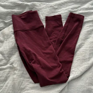 Lululemon Athletica Burgundy Leggings thumbnail 1