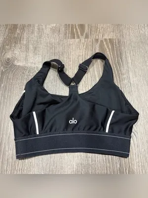 Alo Yoga Black Airlift Suit Up Bra thumbnail 5