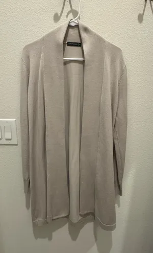 Esperanza Long Beige Cardigan Tan Size M thumbnail 1
