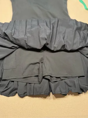 Fabletics Black Hot Shot Pleated Dress Classic Mini thumbnail 6