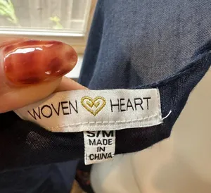 Woven Heart Kimono Cardigan Size S/M thumbnail 8